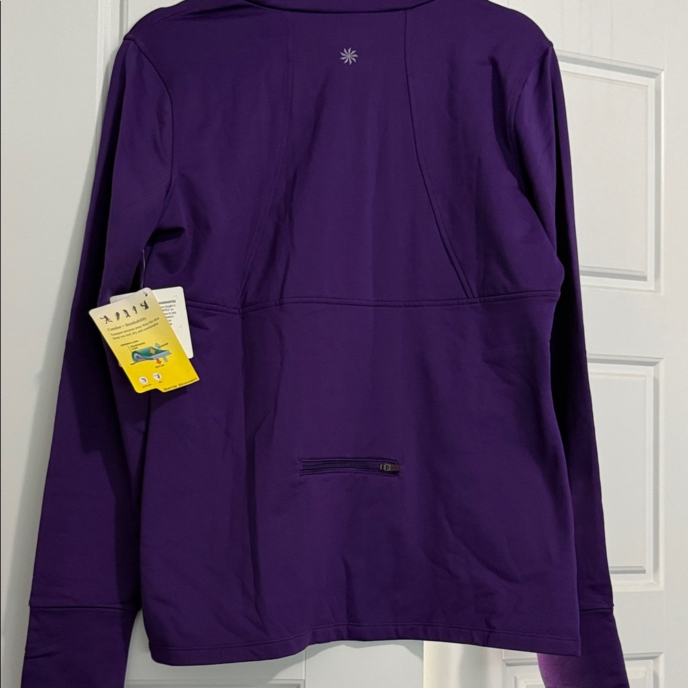 Athleta Deep Purple Turtleneck Long Sleeve Top - Picture 4 of 8